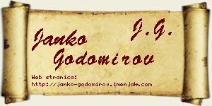 Janko Godomirov vizit kartica